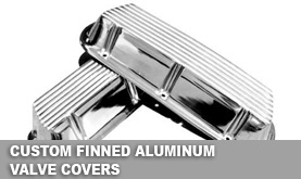 Custom Finned Aluminum Valve Covers